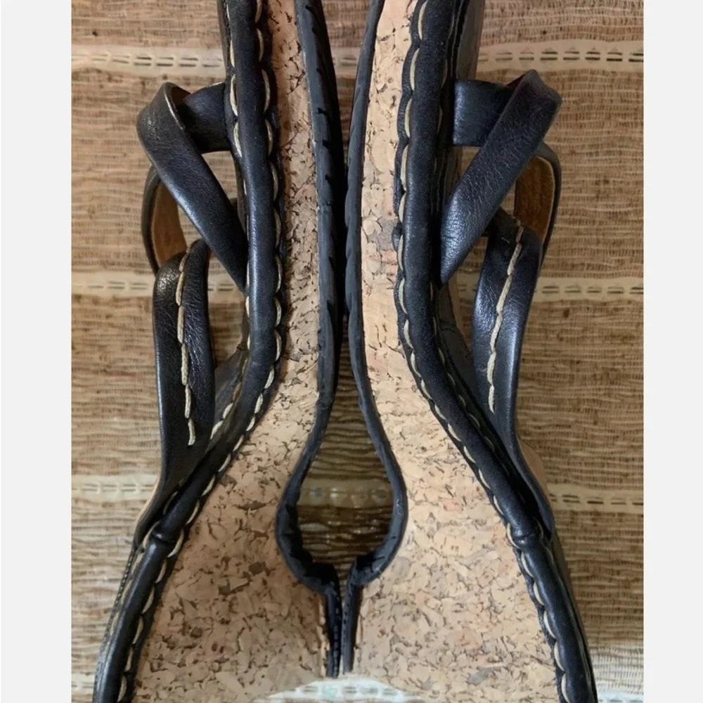 Born Dark Brown Leather Sandals